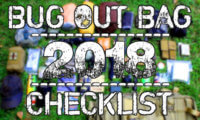 2018 bug out bag checklist